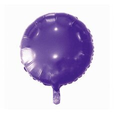 Folijas balons, apaļš, violets, 45 cm cena un informācija | Baloni | 220.lv