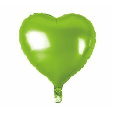 Folijas balons Sirds, gaiši zaļš, 45 cm cena un informācija | Baloni | 220.lv