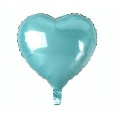 Folijas balons Sirds, gaiši zils, 45 cm cena un informācija | Baloni | 220.lv