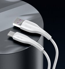 USB/Type C kabelis USAMS, balts, 100cm (līdz 4A) cena un informācija | Savienotājkabeļi | 220.lv