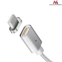 Magnētiskais USB Type-C kabelis sudraba Maclean Energy MCE178 cena un informācija | Maclean TV un Sadzīves tehnika | 220.lv