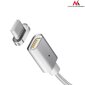 Magnētiskais USB Type-C kabelis sudraba Maclean Energy MCE178 цена и информация | Kabeļi un vadi | 220.lv