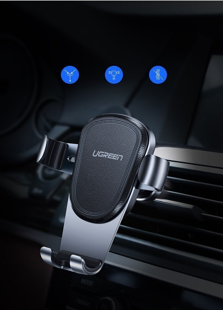 Ugreen gravity phone holder for air outlet gray (50564) цена и информация | Auto turētāji | 220.lv