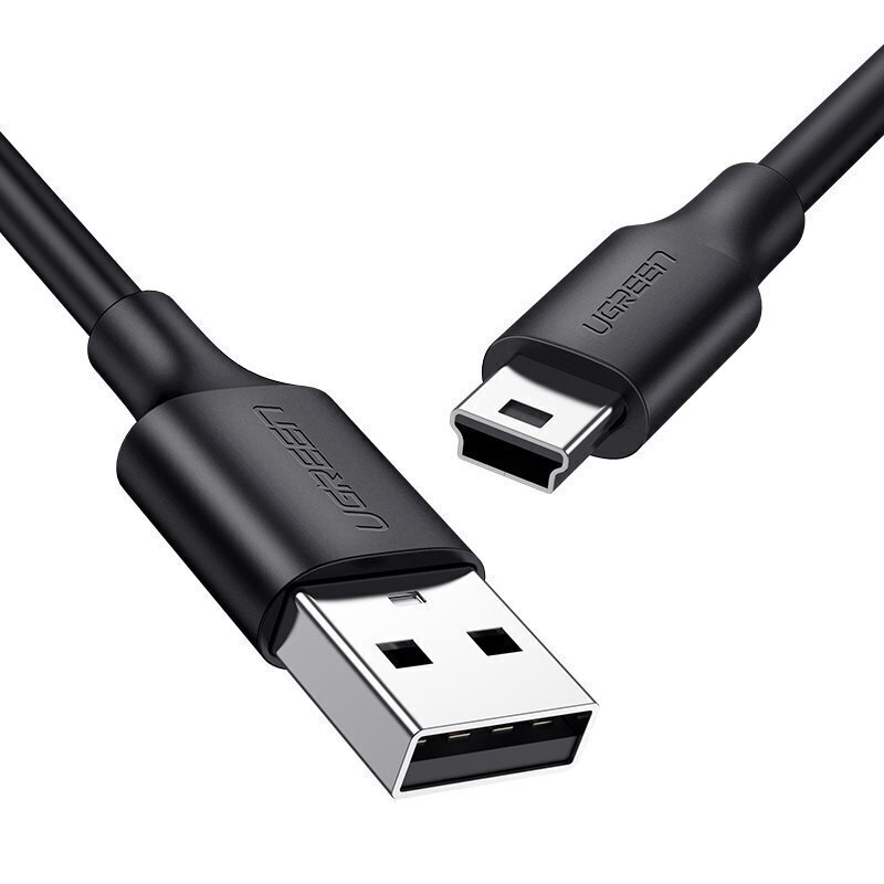 Ugreen USB - mini USB cable 480 Mbps 1,5 m black (US132 10385) cena un informācija | Savienotājkabeļi | 220.lv