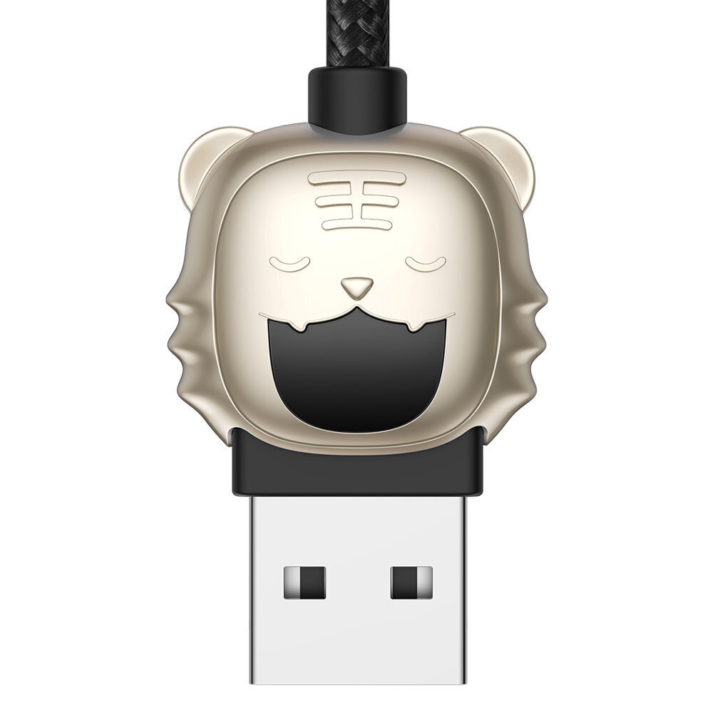 USB cable 3in1 Baseus Year of the Tiger, USB to micro USB / USB-C / Lightning, 3.5A, 1.2m (black) cena un informācija | Savienotājkabeļi | 220.lv