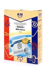 Мешки для пыли K&M Bosch B02 Typ G Microbag цена и информация | Принадлежности для пылесосов | 220.lv