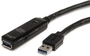 StarTech USB3AAEXT10M, USB-A, 10 m цена и информация | Адаптеры и USB разветвители | 220.lv
