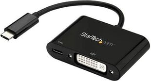 StarTech CDP2DVIUCP, USB-C - DVI + USB-C цена и информация | Адаптеры и USB разветвители | 220.lv