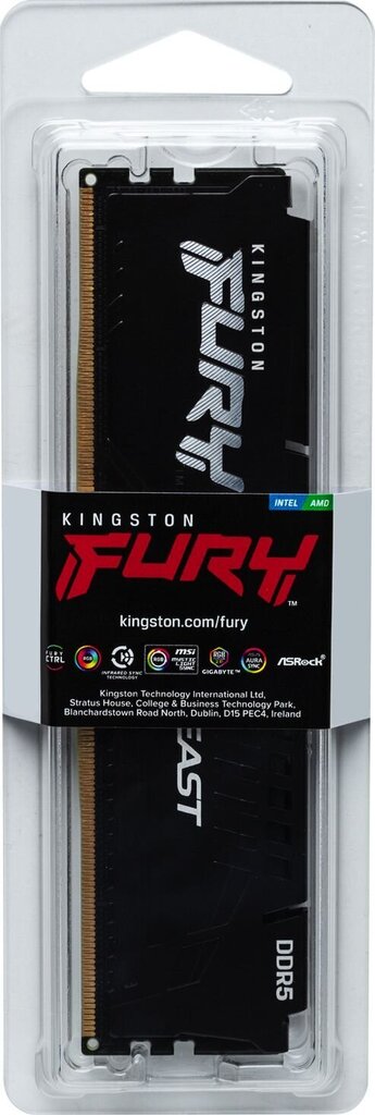 MEMORY DIMM 16GB DDR5-4800/FURY KF548C38BB-16 KINGSTON cena un informācija | Operatīvā atmiņa (RAM) | 220.lv