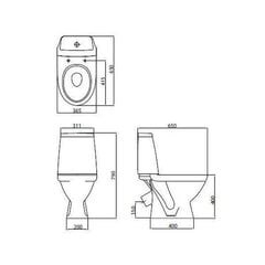 WC pods KOLO MODO, horizontāls izvads Soft Close Duroplast click to clean vāks cena un informācija | Tualetes podi | 220.lv