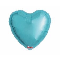 Hēlija baloni Ibrex Sirds, metāliski gaiši zili, 35 cm, 5 gab. cena un informācija | Baloni | 220.lv