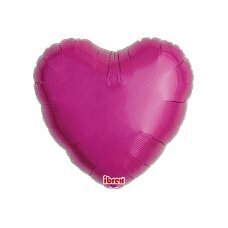 Hēlija baloni Ibrex Sirds, metāliski purpursarkani, 35 cm, 5 gab. цена и информация | Шарики | 220.lv