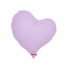 Hēlija baloni Ibrex Sweet Heart, lavandas pasteļtoņi, 35 cm, 5 gab. cena un informācija | Baloni | 220.lv
