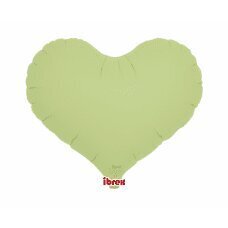 Hēlija baloni Ibrex Jelly Heart zaļi pasteļtoņi, 5 gab., 35 cm цена и информация | Baloni | 220.lv