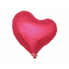Hēlija baloni Ibrex Sweet Heart, metāliski sarkani, 46 cm, 5 gab. cena un informācija | Baloni | 220.lv