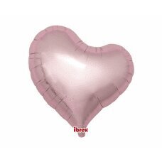 Hēlija baloni Ibrex Sweet Heart, metāliski gaiši rozā, 46 cm, 5 gab. цена и информация | Baloni | 220.lv