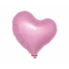 Hēlija baloni Ibrex Sweet Heart, metāliski rozā, 46 cm, 5 gab. cena un informācija | Baloni | 220.lv
