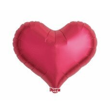 Hēlija baloni Ibrex Jelly Heart, metāliski sarkani, 46 cm, 5 gab. cena un informācija | Baloni | 220.lv