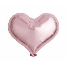 Hēlija baloni Ibrex Jelly Heart, metāliski gaiši rozā, 46 cm, 5 gab. cena un informācija | Baloni | 220.lv