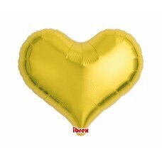 Hēlija baloni Ibrex Jelly Heart, metāliski zeltaini, 46 cm, 5 gab. cena un informācija | Baloni | 220.lv