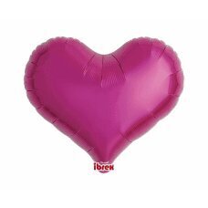 Hēlija baloni Ibrex Jelly Heart, metāliski purpursarkani, 46 cm, 5 gab. cena un informācija | Baloni | 220.lv