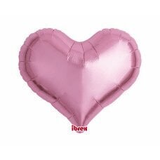 Hēlija baloni Ibrex Jelly Heart, metāliski rozā, 46 cm, 5 gab. cena un informācija | Baloni | 220.lv