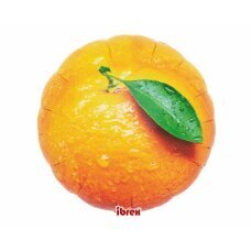 Hēlija balons Ibrex Round Apelsīni, 35 cm cena un informācija | Baloni | 220.lv