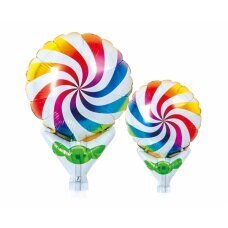 Apaļi baloni Ibrex Upright Rainbow Candy, dažādu krāsu, 13 cm, 10 gab. cena un informācija | Baloni | 220.lv