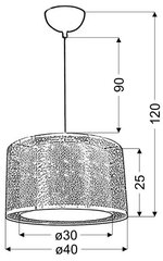 Piekaramā lampa 5531-92680 cena un informācija | Piekaramās lampas | 220.lv