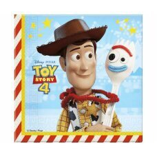 Papīra salvetes Toy Story 4, 33 x 33 cm, 20 gab. cena un informācija | Vienreizējie trauki | 220.lv