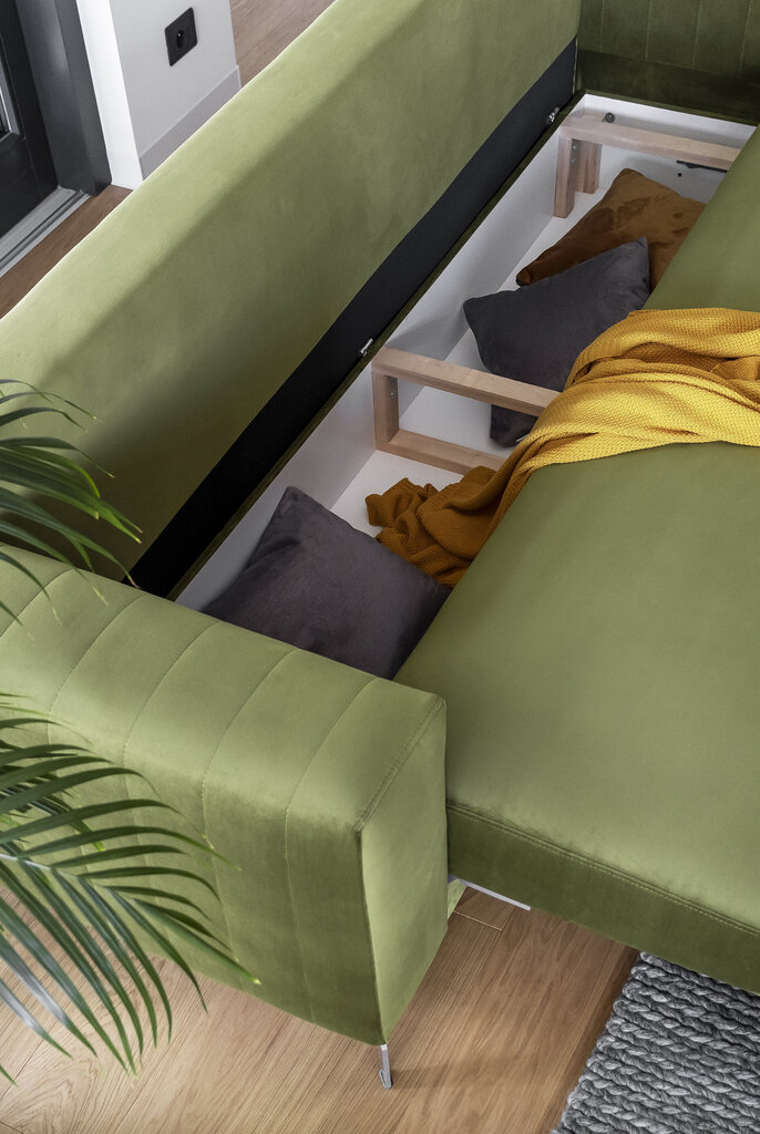 Dīvāns NORE Elise, Borneo, zaļš cena un informācija | Dīvāni | 220.lv