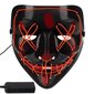 Helovīna sejas maska ​​LED цена и информация | Karnevāla kostīmi, maskas un parūkas | 220.lv