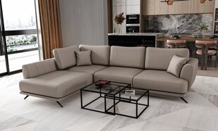Stūra dīvāns NORE Larde, Savoi, smilškrāsas cena un informācija | Stūra dīvāni | 220.lv