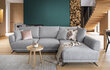 Stūra dīvāns NORE Larde, Nube, zaļš cena un informācija | Stūra dīvāni | 220.lv