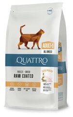 QUATTRO Super Premium sausā barība pieaugušiem kaķiem ar daudz mājputnu, 7kg cena un informācija | Sausā barība kaķiem | 220.lv
