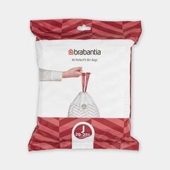 Brabantia atkritumu maisi J 20-25l (40 maisi dozatorā) цена и информация | Мешки для мусора | 220.lv