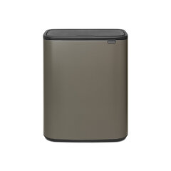 Atkritumu tvertne Bo Touch bin 2x30L Platinum cena un informācija | Miskastes | 220.lv