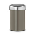 Atkritumu tvertne Touch Bin 3L Platinum