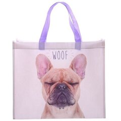 Iepirkumu soma - FRENCH BULLDOG WOOF cena un informācija | Iepirkumu somas | 220.lv