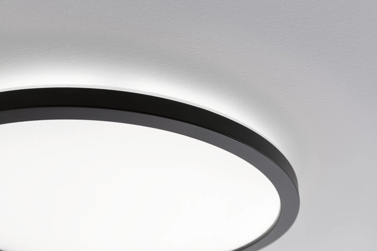 Paulmann LED panelis Atria Shine trīspakāpju dimmēšana apaļš 420mm 4000K melns cena un informācija | Iebūvējamās lampas, LED paneļi | 220.lv
