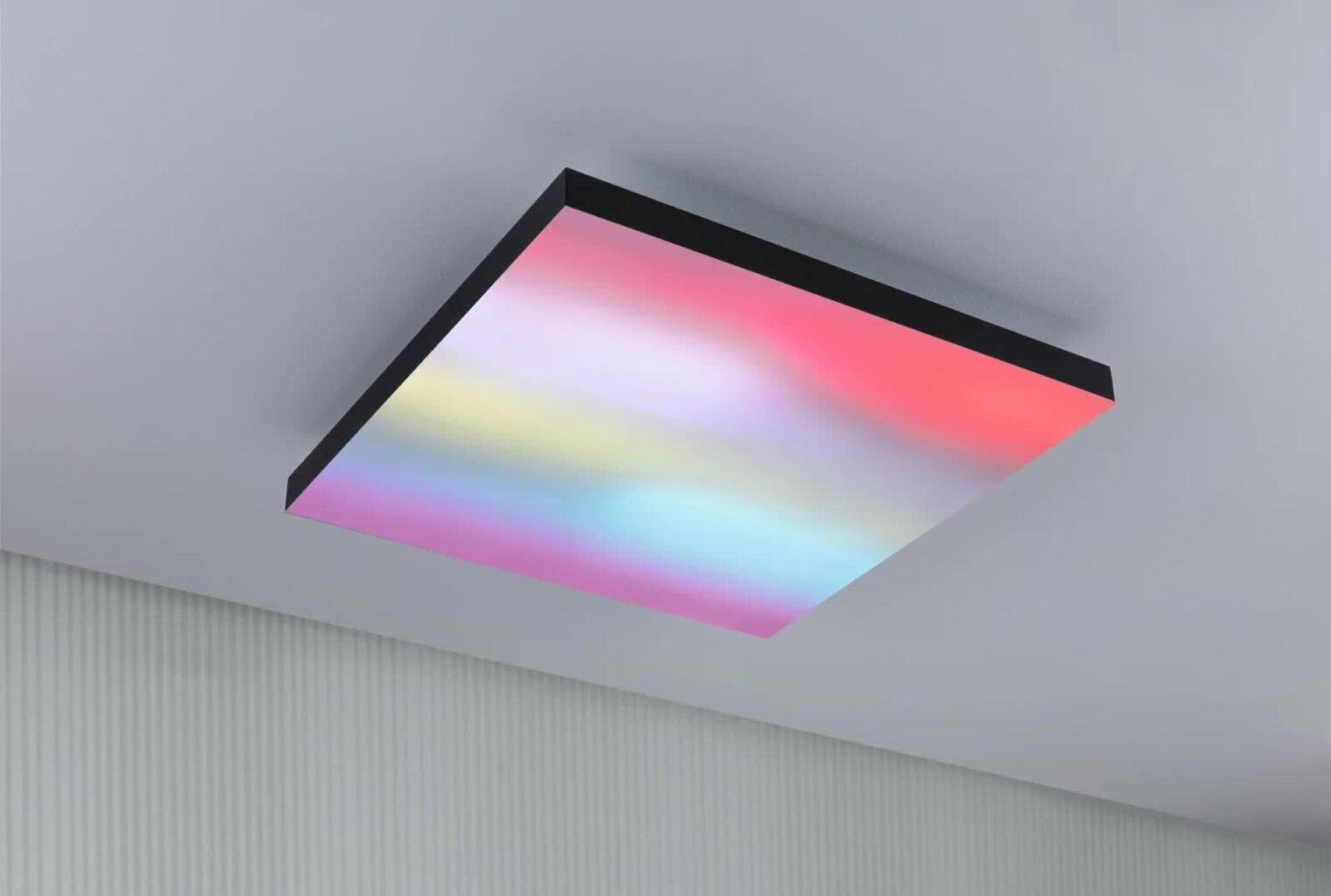 Paulmann LED panelis Velora Rainbow kvadrātveida 450x450mm RGBW melns cena un informācija | Iebūvējamās lampas, LED paneļi | 220.lv