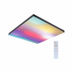 Paulmann LED panelis Velora Rainbow kvadrātveida 595x595mm RGBW melns цена и информация | Монтируемые светильники, светодиодные панели | 220.lv