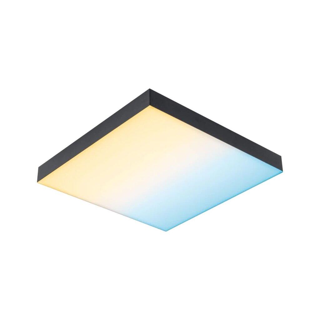 Paulmann LED panelis Velora Rainbow kvadrātveida 295x295mm RGBW melns cena un informācija | Iebūvējamās lampas, LED paneļi | 220.lv