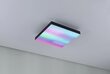Paulmann LED panelis Velora Rainbow kvadrātveida 295x295mm RGBW melns cena un informācija | Iebūvējamās lampas, LED paneļi | 220.lv