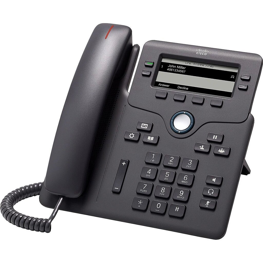 Cisco IP Phone 6851 Black цена и информация | Stacionārie telefoni | 220.lv
