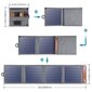 Choetech Foldable Travel Solar Solar Solar Charger 14W with USB 5V / 2.4A Solar Panel Gray (SC004) цена и информация | Lādētāji-akumulatori (Power bank) | 220.lv