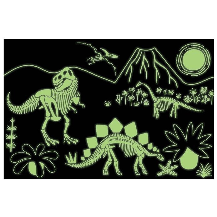 Tumsā spīdoša puzle Mudpuppy Dinozauri, 100 daļas cena un informācija | Puzles, 3D puzles | 220.lv