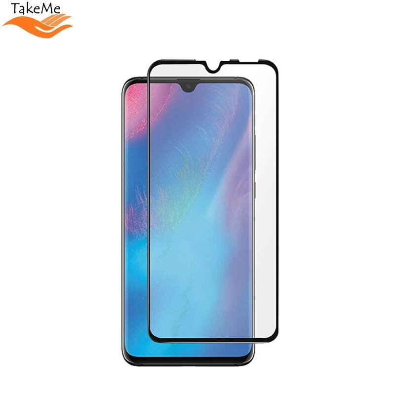 TakeMe HARD Ceramic Pilnas virsmas Aizsargstikls priekš Huawei P30 Lite / Nova 4E Melns cena un informācija | Ekrāna aizsargstikli | 220.lv