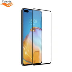 TakeMe HARD Ceramic Pilnas virsmas Aizsargstikls priekš Huawei P40 Melns цена и информация | Защитные пленки для телефонов | 220.lv