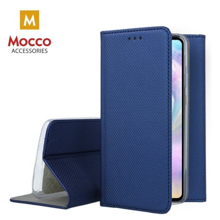 Mocco Smart Magnet Book Case Grāmatveida Maks Telefonam Samsung Galaxy S21 FE Zils cena un informācija | Telefonu vāciņi, maciņi | 220.lv